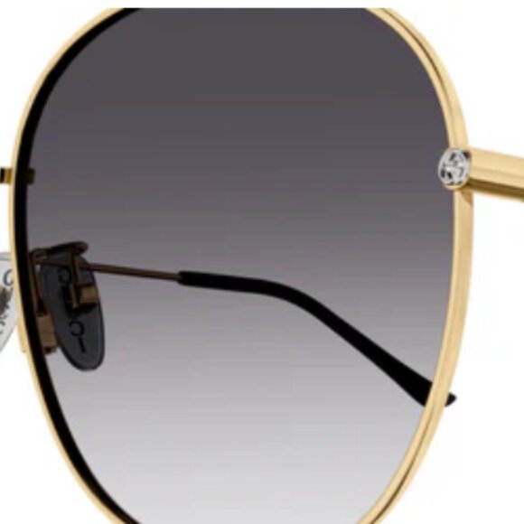 Gucci Luxury Sunglasses | Women's | Gold | Style: GG1416SK-001 - Picture 3 of 8